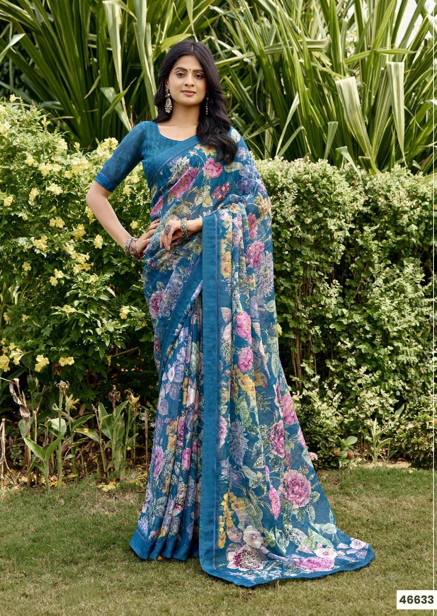 Subash Tahira Georgette Printed Saree Collection - 22 PCS Set