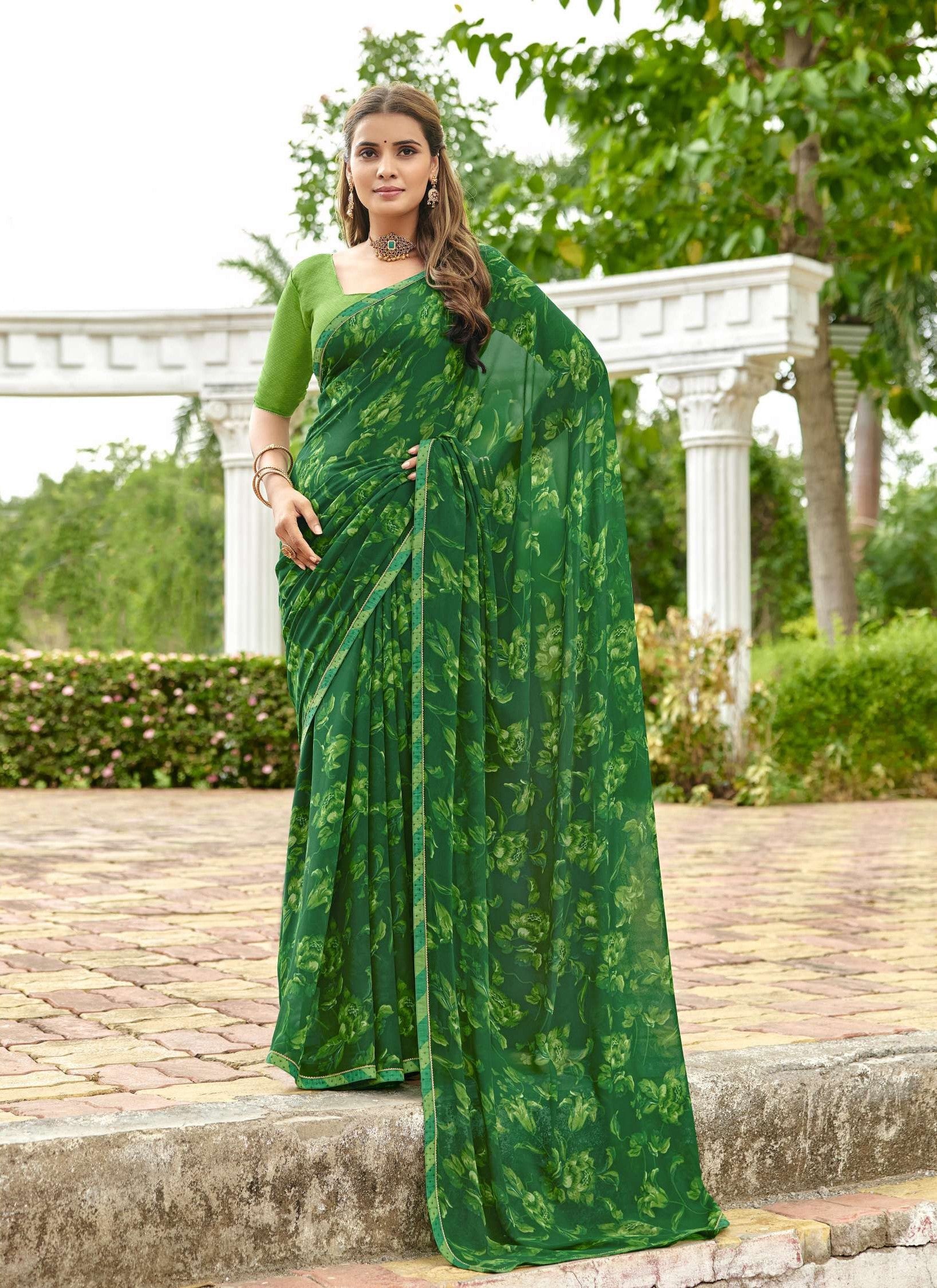 Subhash Sarees Sabita Sawan Special Georgette Saree Collection - 8 PCS Set