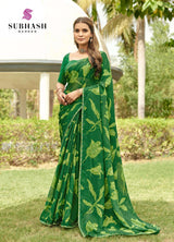 Subhash Sarees Sabita Sawan Special Georgette Saree Collection - 8 PCS Set