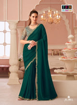 TFH Salsa Style Hits SLS-8001 Hit Design Party Wear Saree - 5 PCS Set
