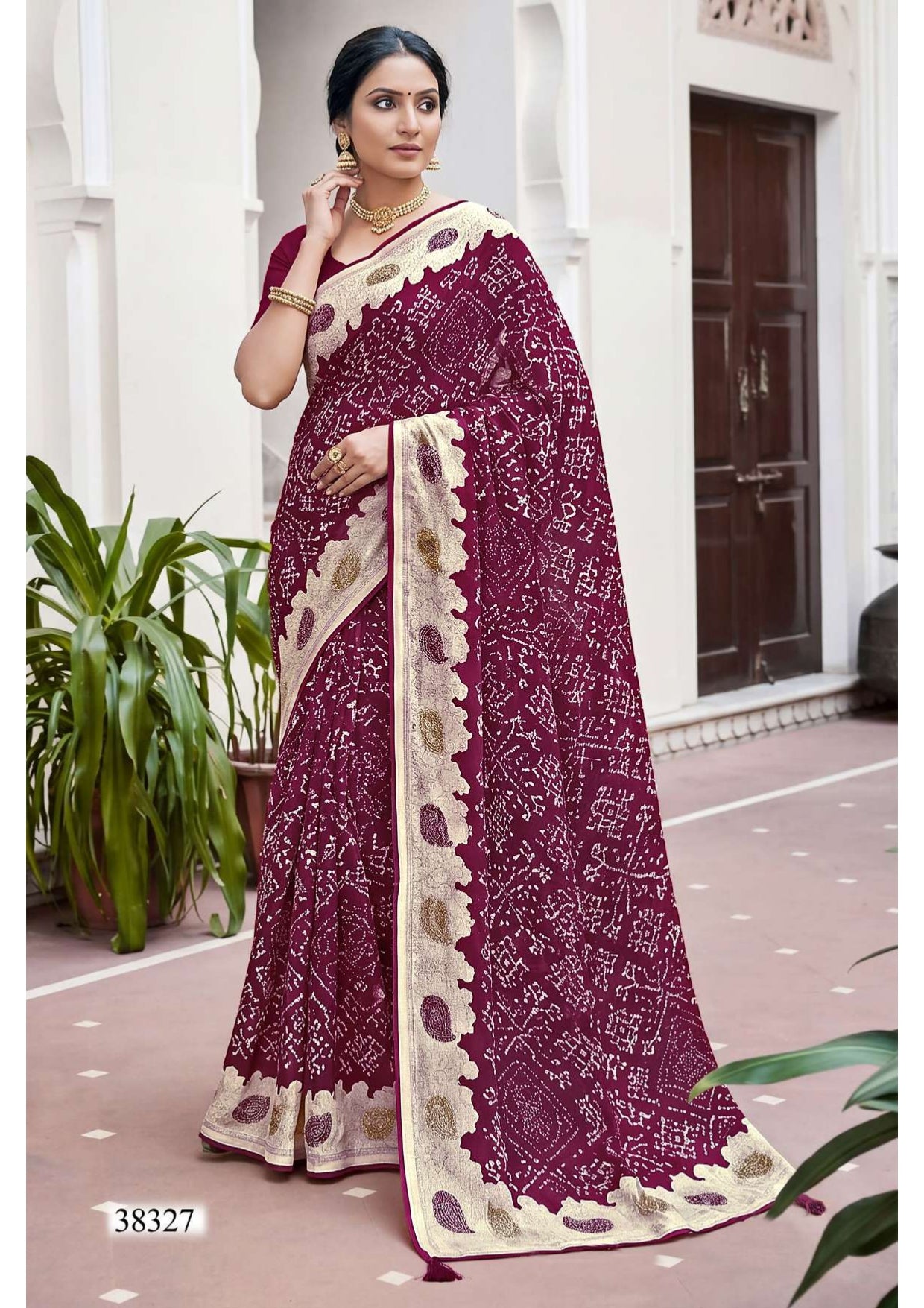 Vallabhi Prints Abhilasha Vol 07 Saree - Swarovski Work Designer Saree - Fancy Ethnic Wear - M.R. Saree Emporium