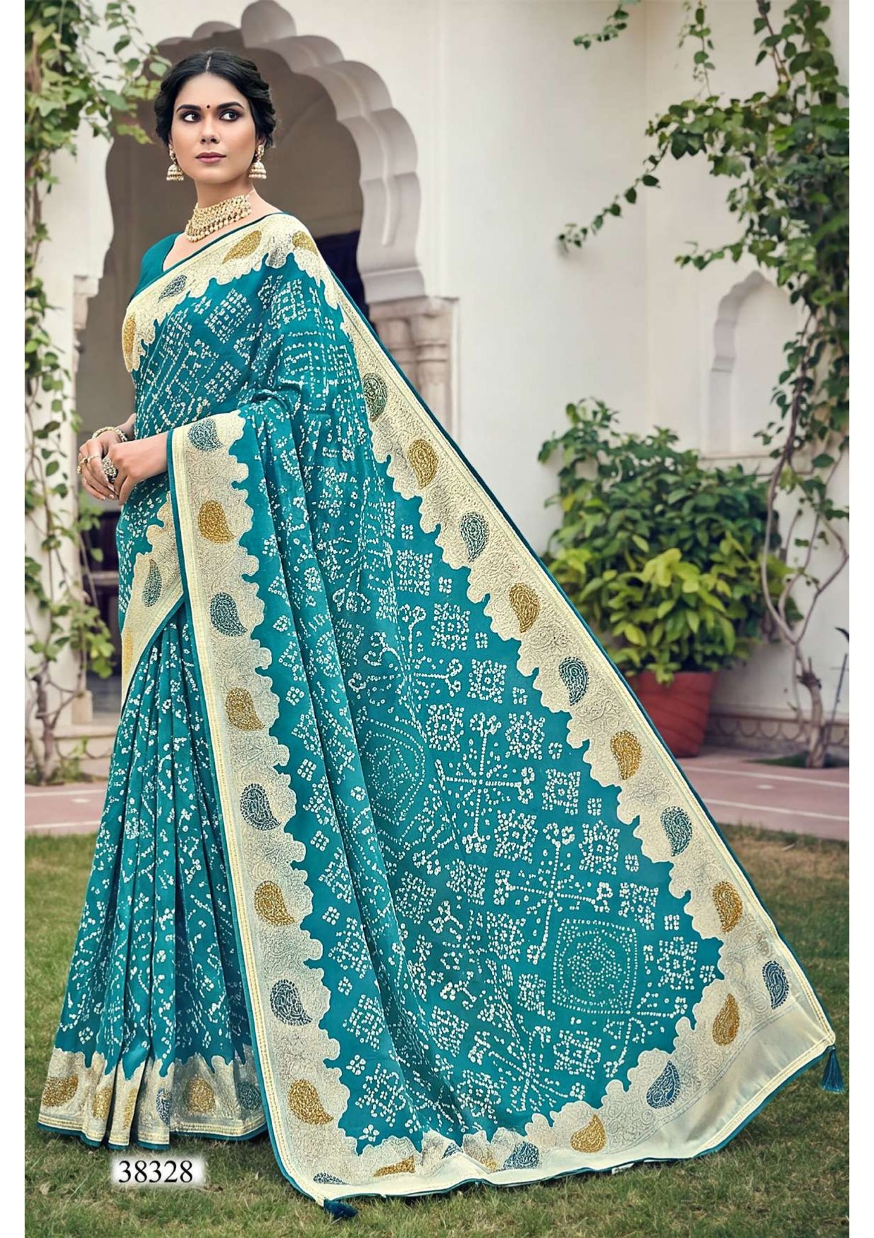 Vallabhi Prints Abhilasha Vol 07 Saree - Swarovski Work Designer Saree - Fancy Ethnic Wear - M.R. Saree Emporium