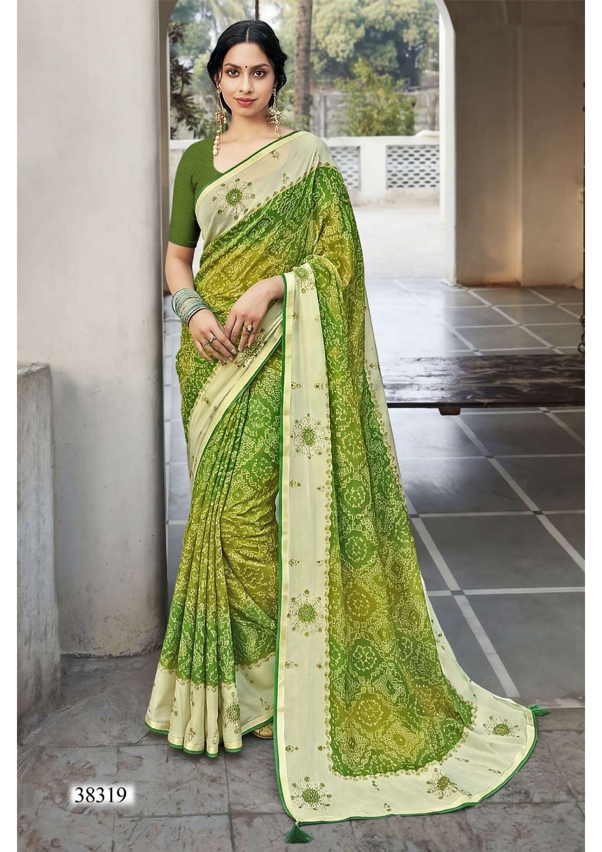 Vallabhi Prints Abhilasha Vol-09 Saree - Swarovski Work Designer Saree - Fancy Ethnic Wear - M.R. Saree Emporium