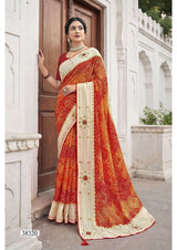 Vallabhi Prints Abhilasha Vol-09 Saree - Swarovski Work Designer Saree - Fancy Ethnic Wear - M.R. Saree Emporium