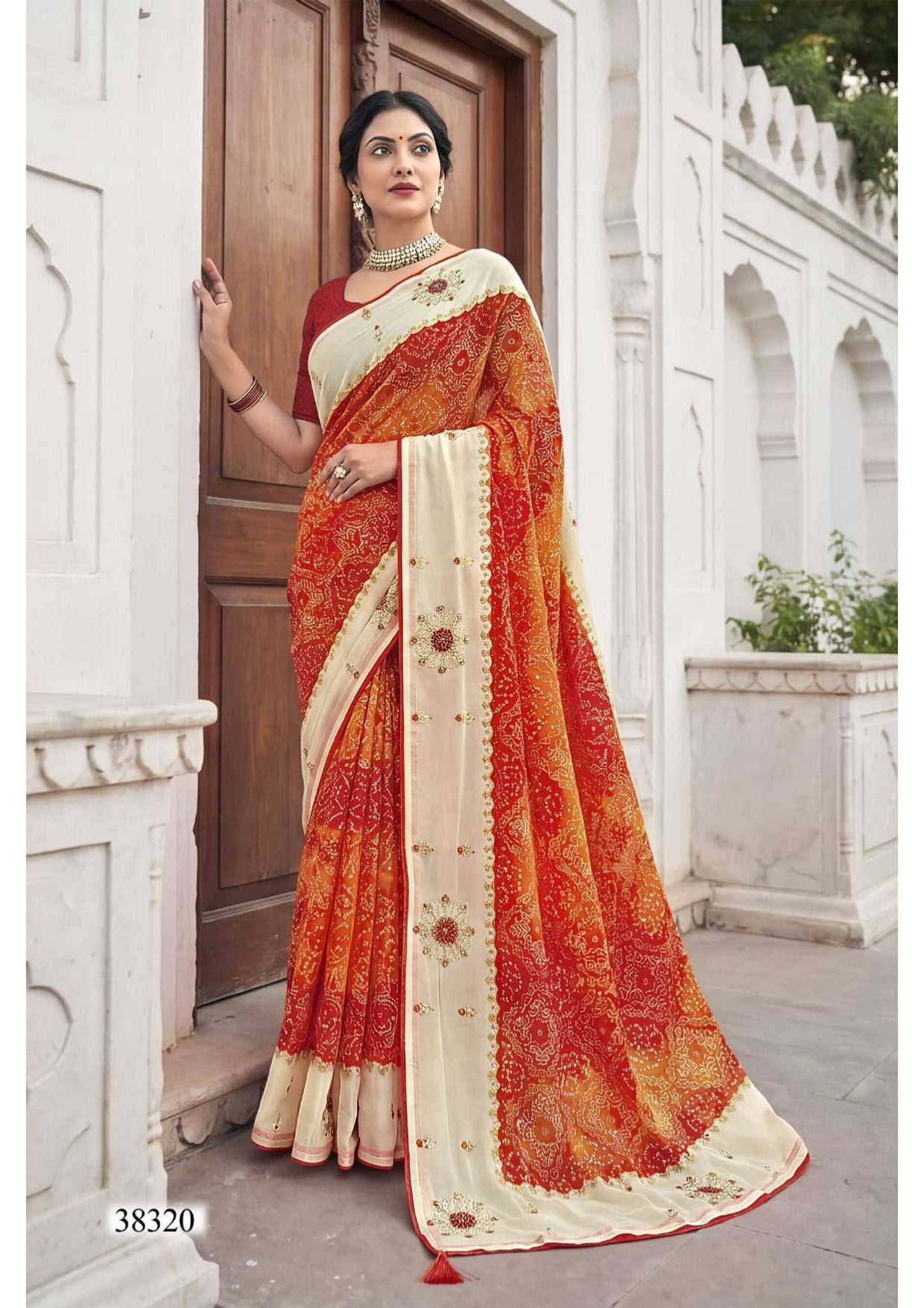 Vallabhi Prints Abhilasha Vol-09 Saree - Swarovski Work Designer Saree - Fancy Ethnic Wear - M.R. Saree Emporium