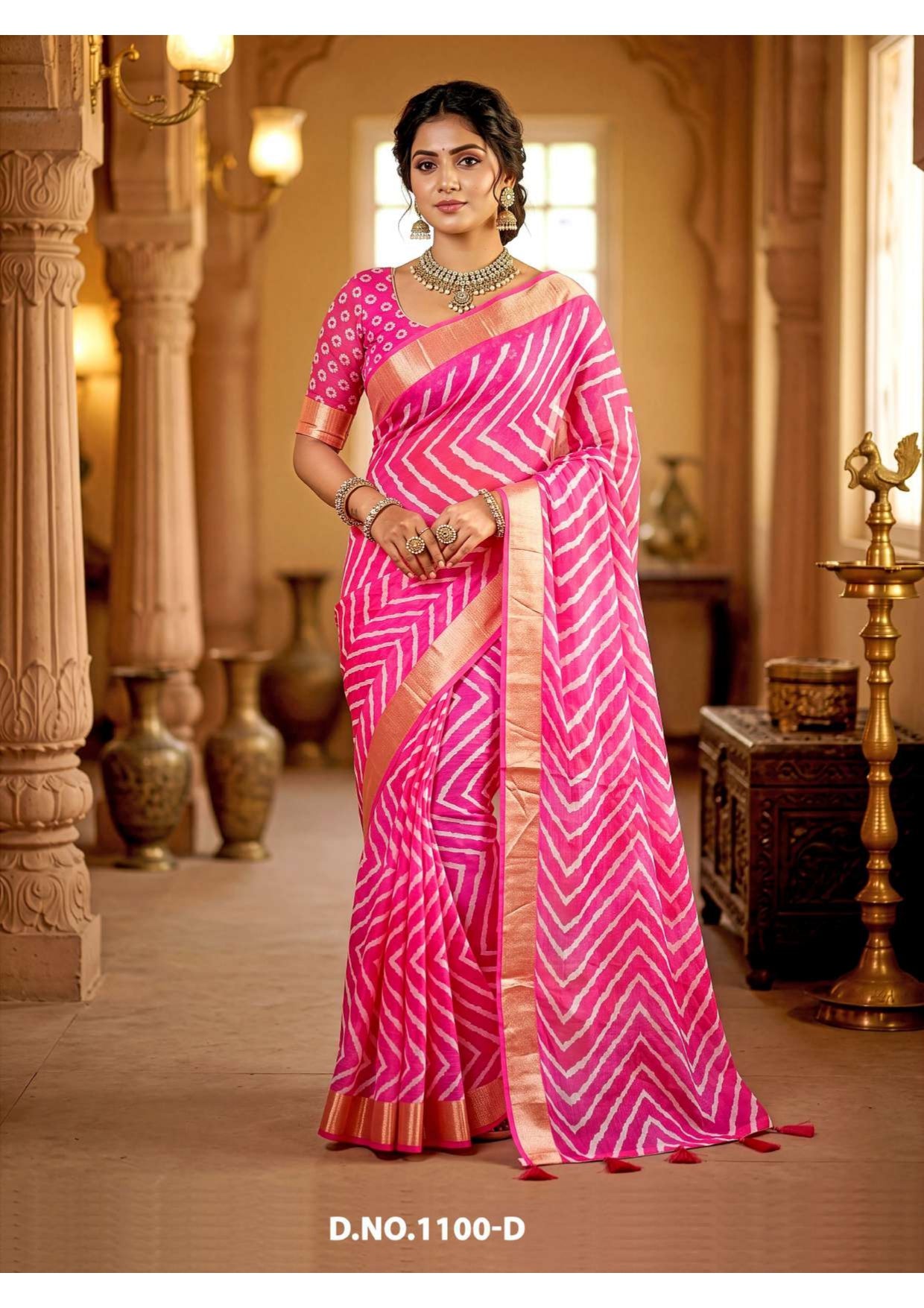 Vallabhi Qutub Minar Vol 6 Digital Saree 4 Pcs
