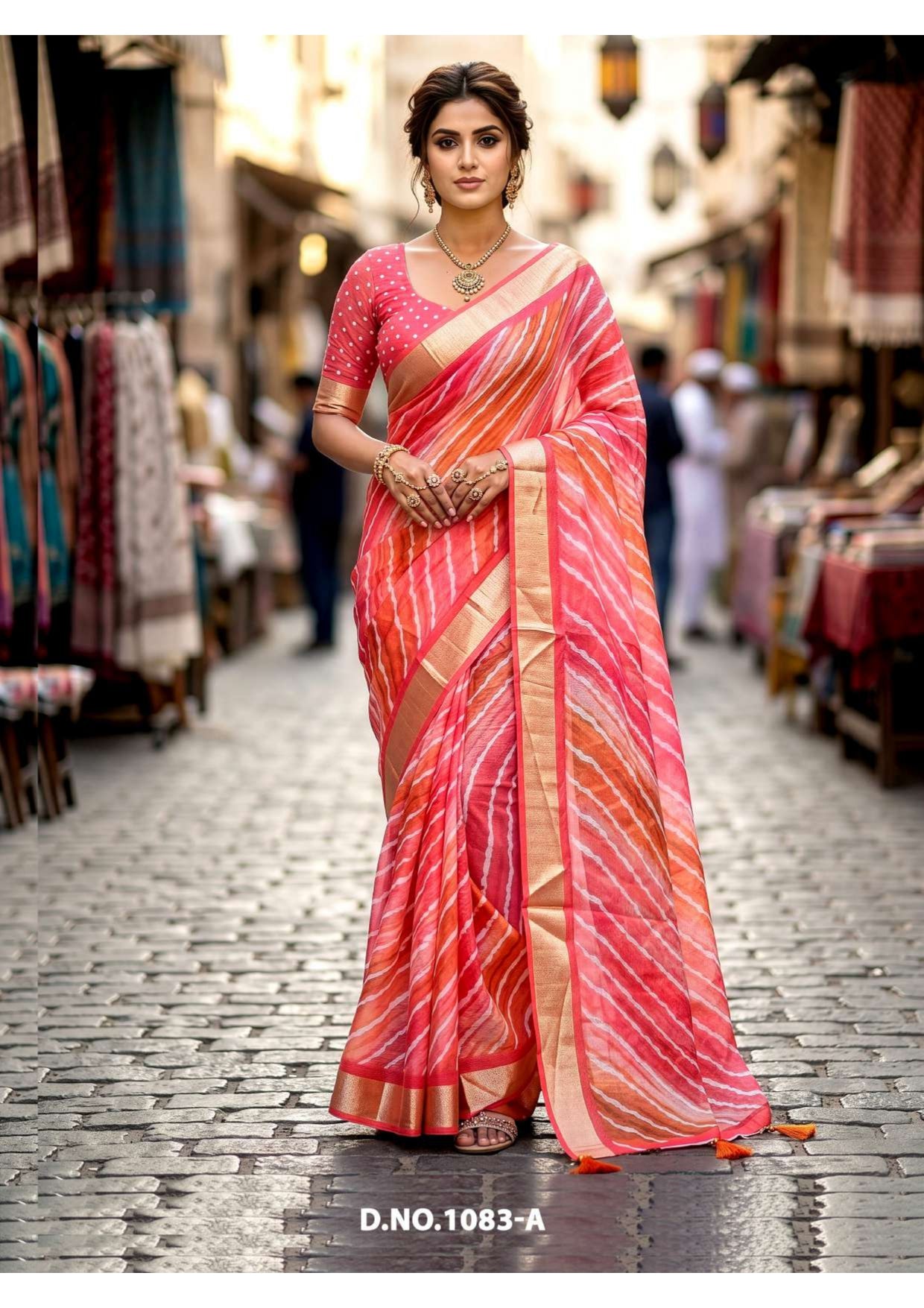 Vallabhi Qutub Minar Vol 7 Digital Saree 4 Pcs