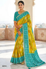 Vallabhi Print Tathastu Saree Collection - Bandhani Printed Daily Wear Saree - D.No 38091-38096 - M.R. Saree Emporium