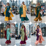 Vihana Muslin Handwork Kurti Set with Inner - Women's Ethnic Wear