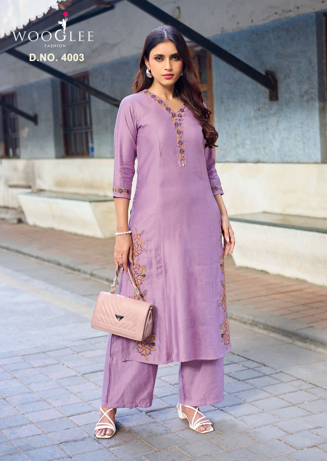 Rahima Viscose Weaving Kurti Set - Thread & Handwork Designer Kurti with Bottom - M.R. Saree Emporium