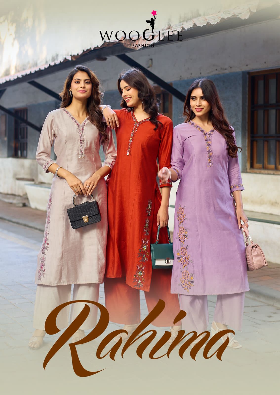 Rahima Viscose Weaving Kurti Set - Thread & Handwork Designer Kurti with Bottom - M.R. Saree Emporium