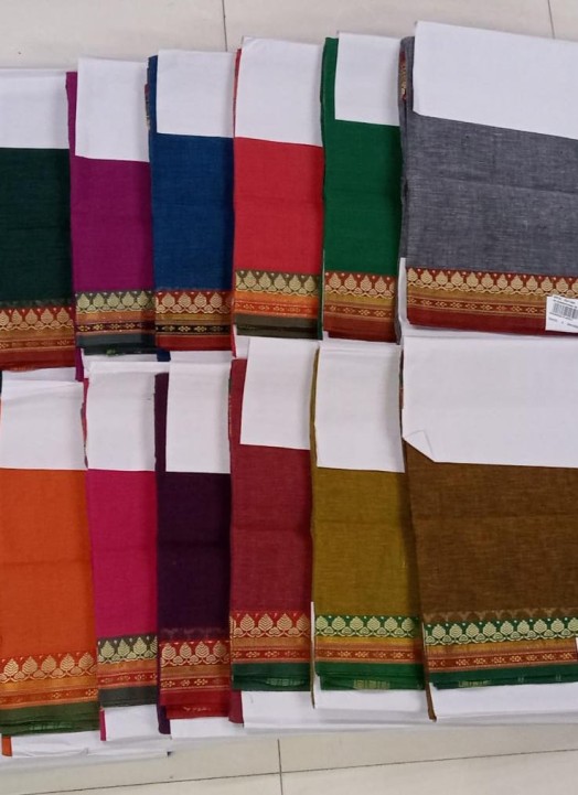 Narayanpet Cotton Fabric Half Saree Online Shopping