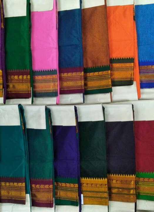 Casual Wear Plain Narayanpet Cotton Sarees, With Blouse, 6.3 m at Rs 900 in  Surat