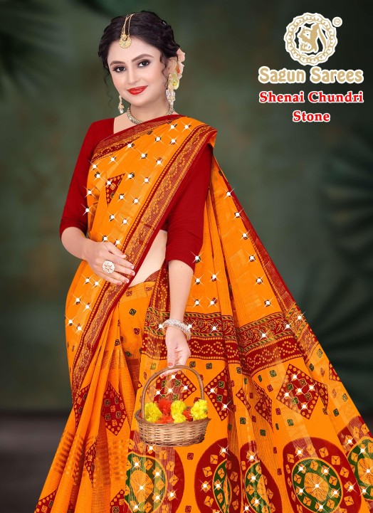 Bengal... - Bengal cotton Saree Basanti Jari House Santipur